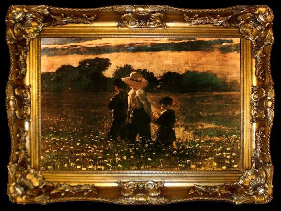 framed  Winslow Homer In the Mowing, ta009-2